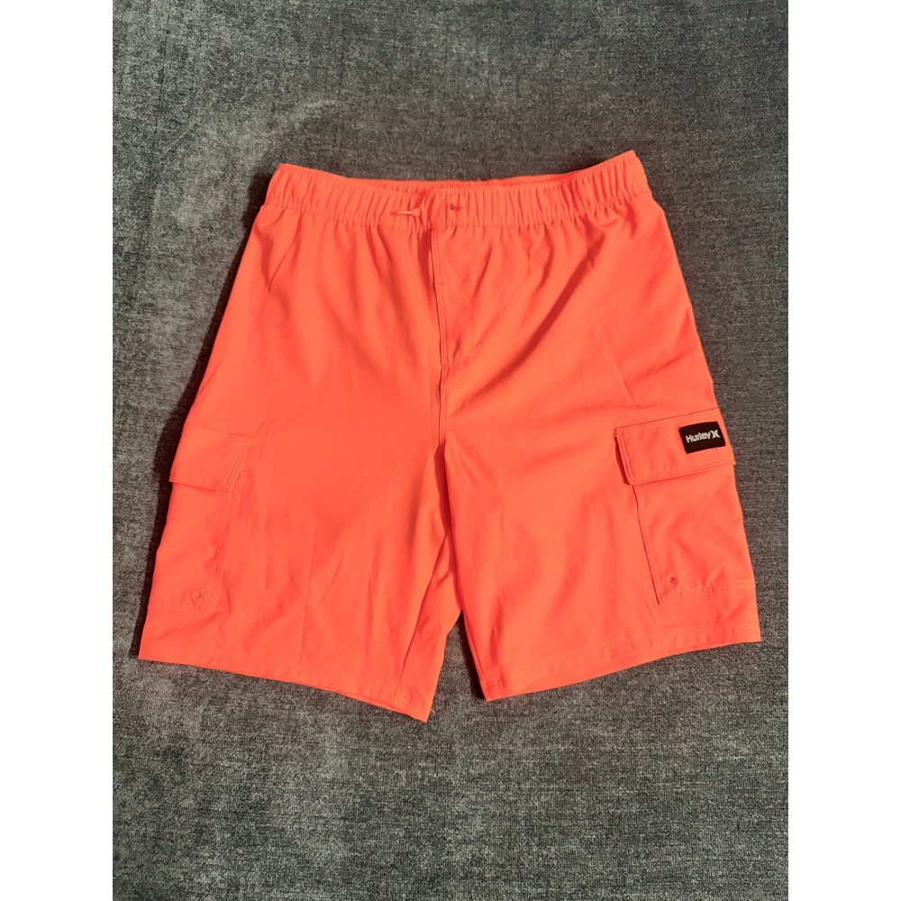 Hurley Kids Salmon Pink Cargo Swim Shorts Trunks XXL 18/20